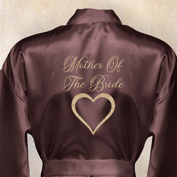 Heart Template Personalized Getting Ready Robes for Women and Girls
