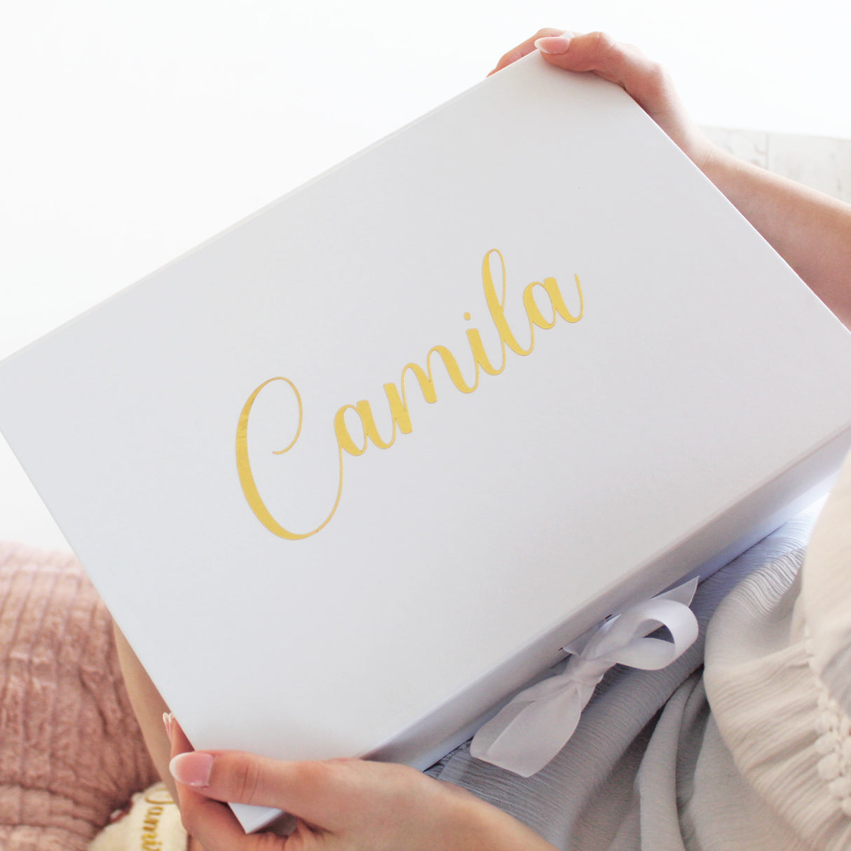 Personalized wedding party proposal box for bridesmaids and maid of honor, ideal for bridal party announcements, bridesmaid proposal gift sets.