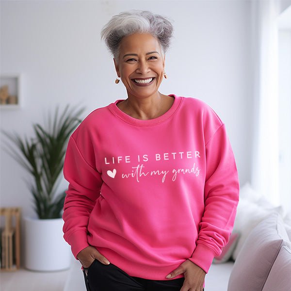 Life is better with my grands, custom mothers day gift for grandma. Gift for wife, mom birthday gift or christmas gift for mom. All SKUs.