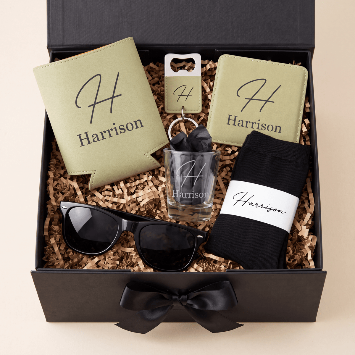 Standard Personalized Groomsmen Gift Box - Gifts Are Blue