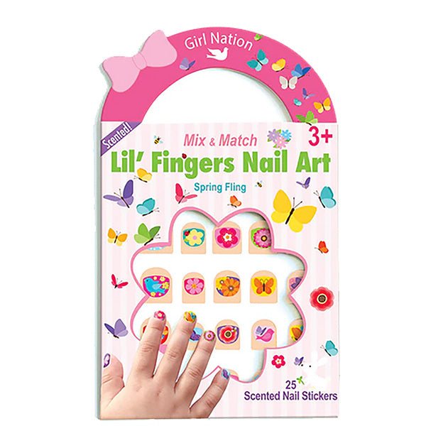 Lil' Fingers Nail Art by Girl Nation, Cute Nail Art Designs - Gifts Are Blue