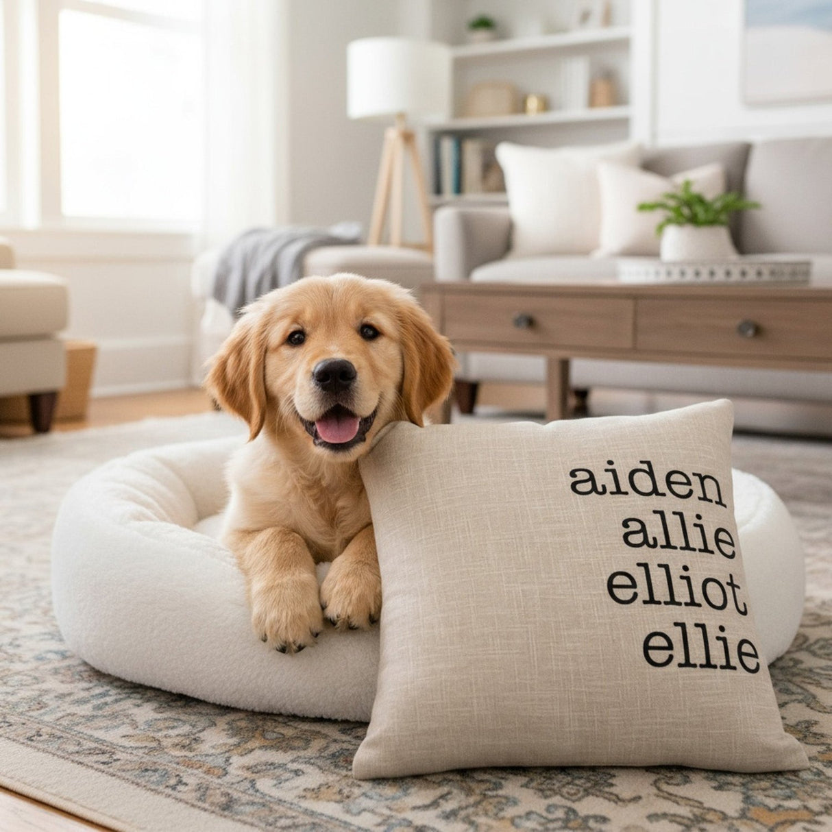 Personalized Throw Pillows with Names, Keepsake Item - Gifts Are Blue