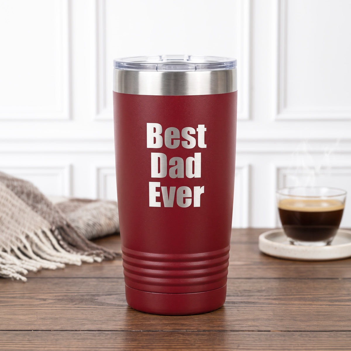 Best Dad Ever Engraved 20oz Polar Camel Tumbler with Gift Box