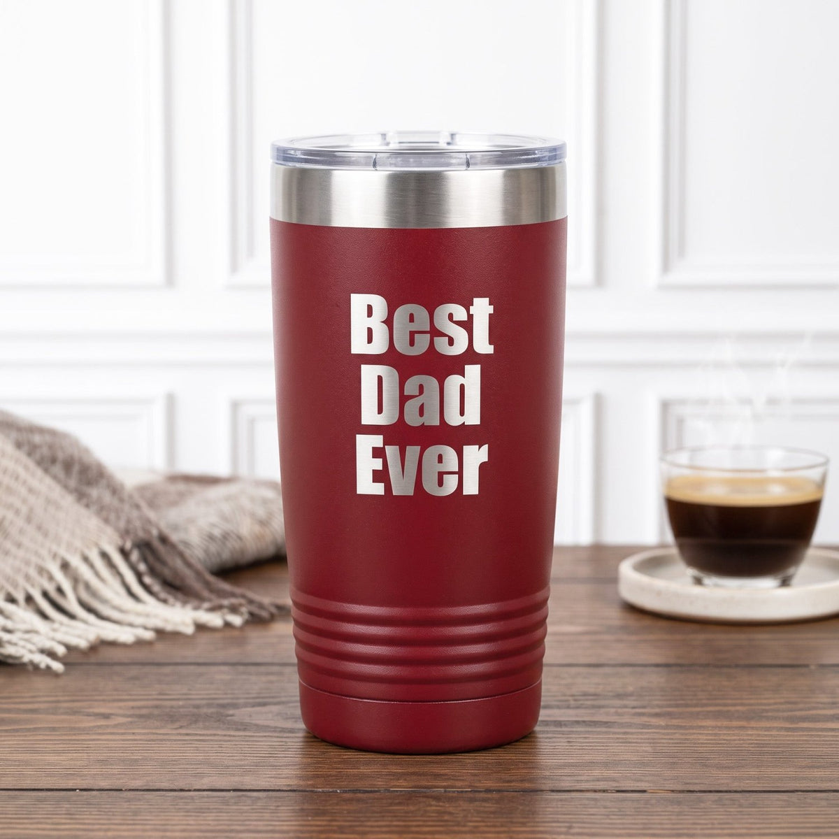 Best Dad Ever Engraved 20oz Polar Camel Tumbler with Gift Box - Gifts Are Blue