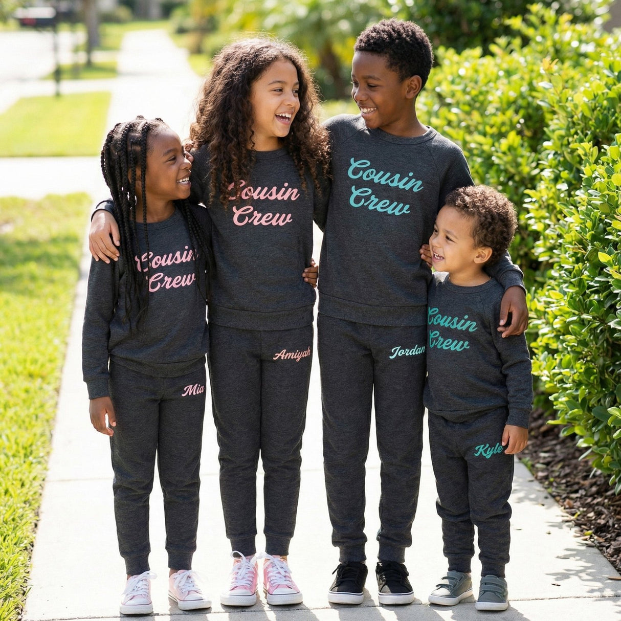 Custom Loungewear Set for Kids to Preteen, Toddler Hoodie no Drawstrings - Gifts Are Blue