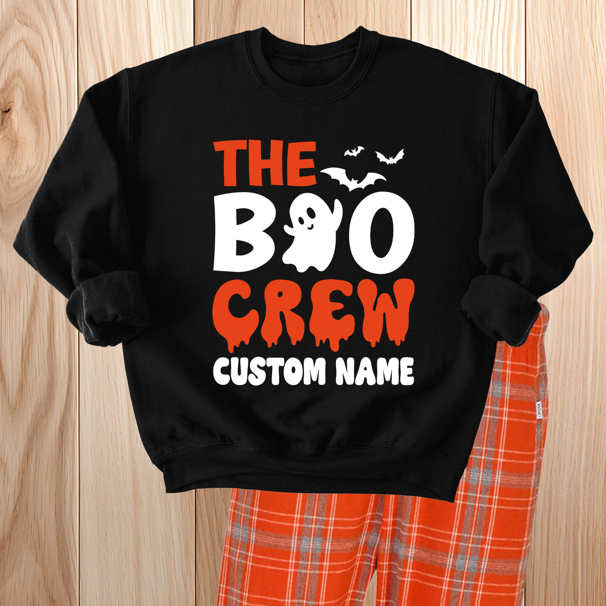 Halloween sweatshirts for adults and kids.
