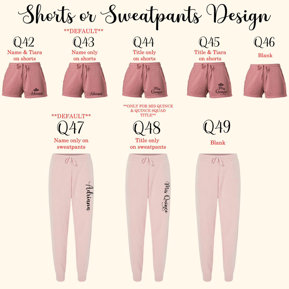 Personalized Mis Quince Anos Two Piece Loungewear Set and Robe Quinceanera Gift