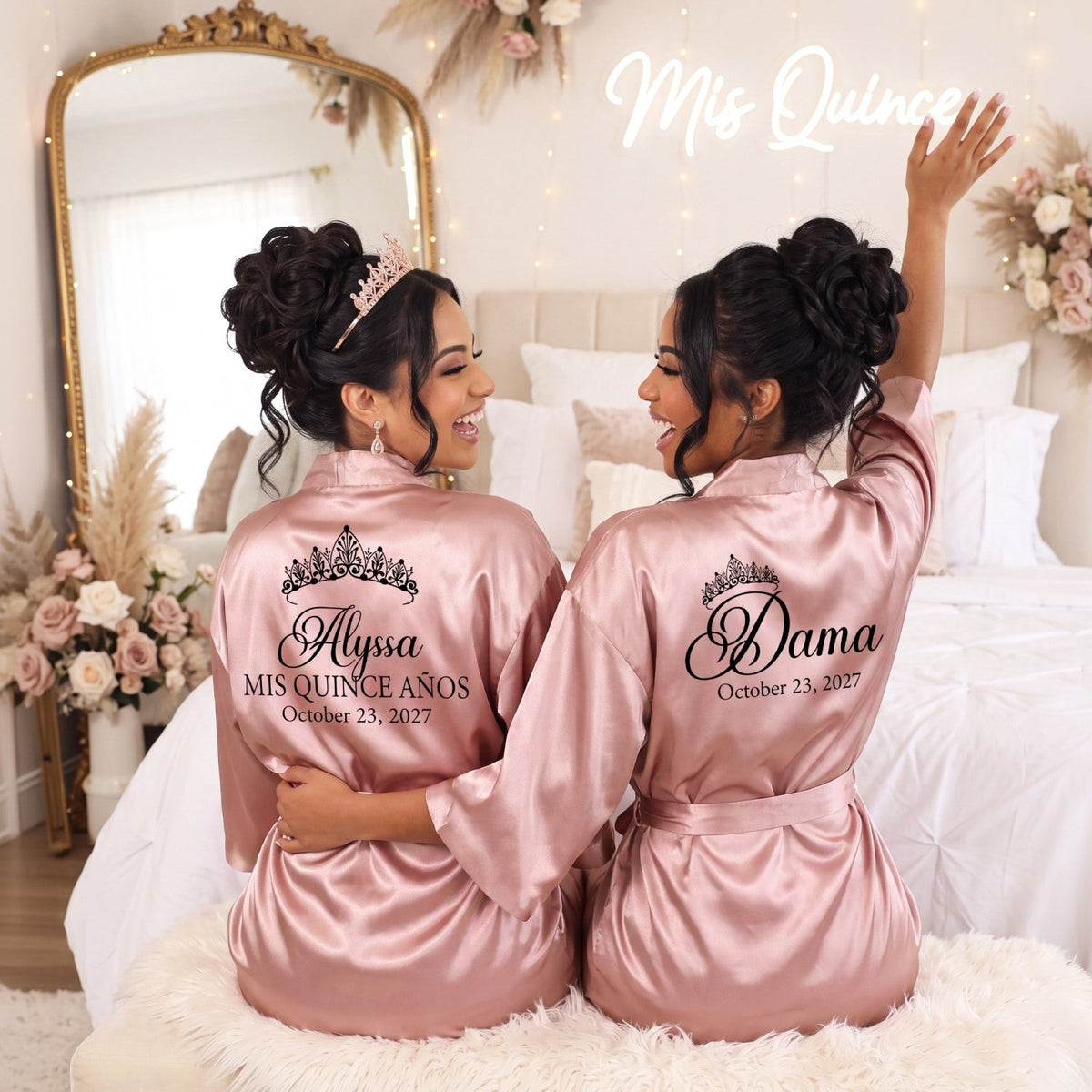 Classic Princess Quinceanera Robe Personalized, Quince Gift - Gifts Are Blue