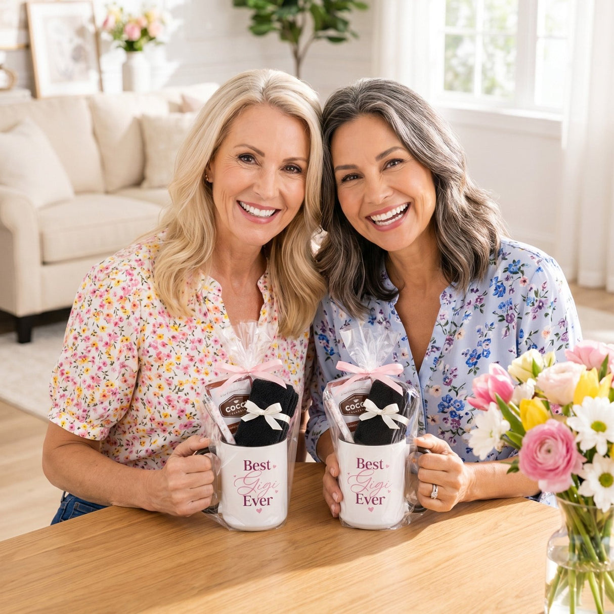 Best Mom Ever Mug Gift Set with Chocolate, Socks & Pen - Bulk Gifts for Women - Gifts Are Blue