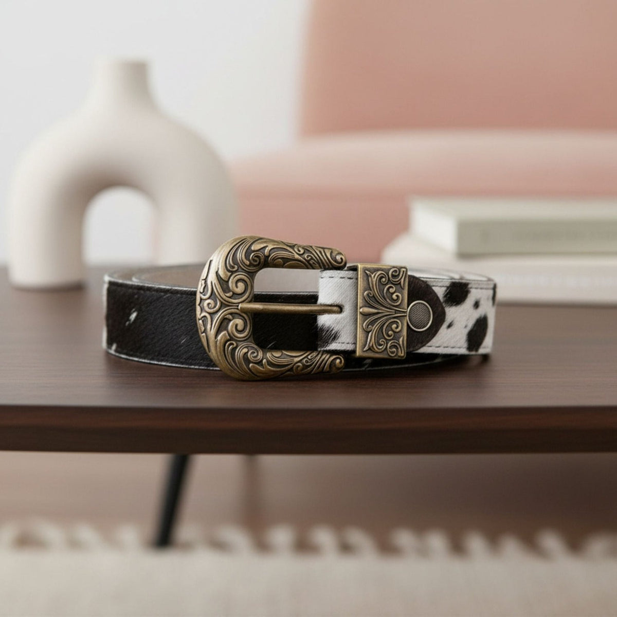 Confident Hairon Belt by Myra Bag, Womens Accessories, Black - Gifts Are Blue