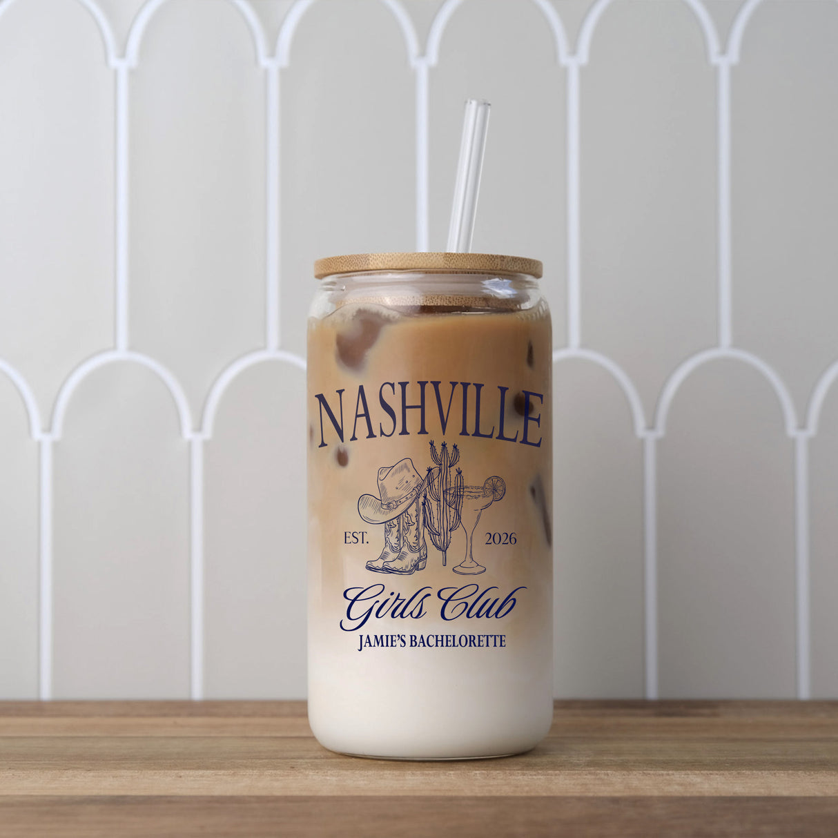 Custom bachelorette party tumblers with bridal titles, ideal for bridesmaid proposal boxes and wedding mornings.