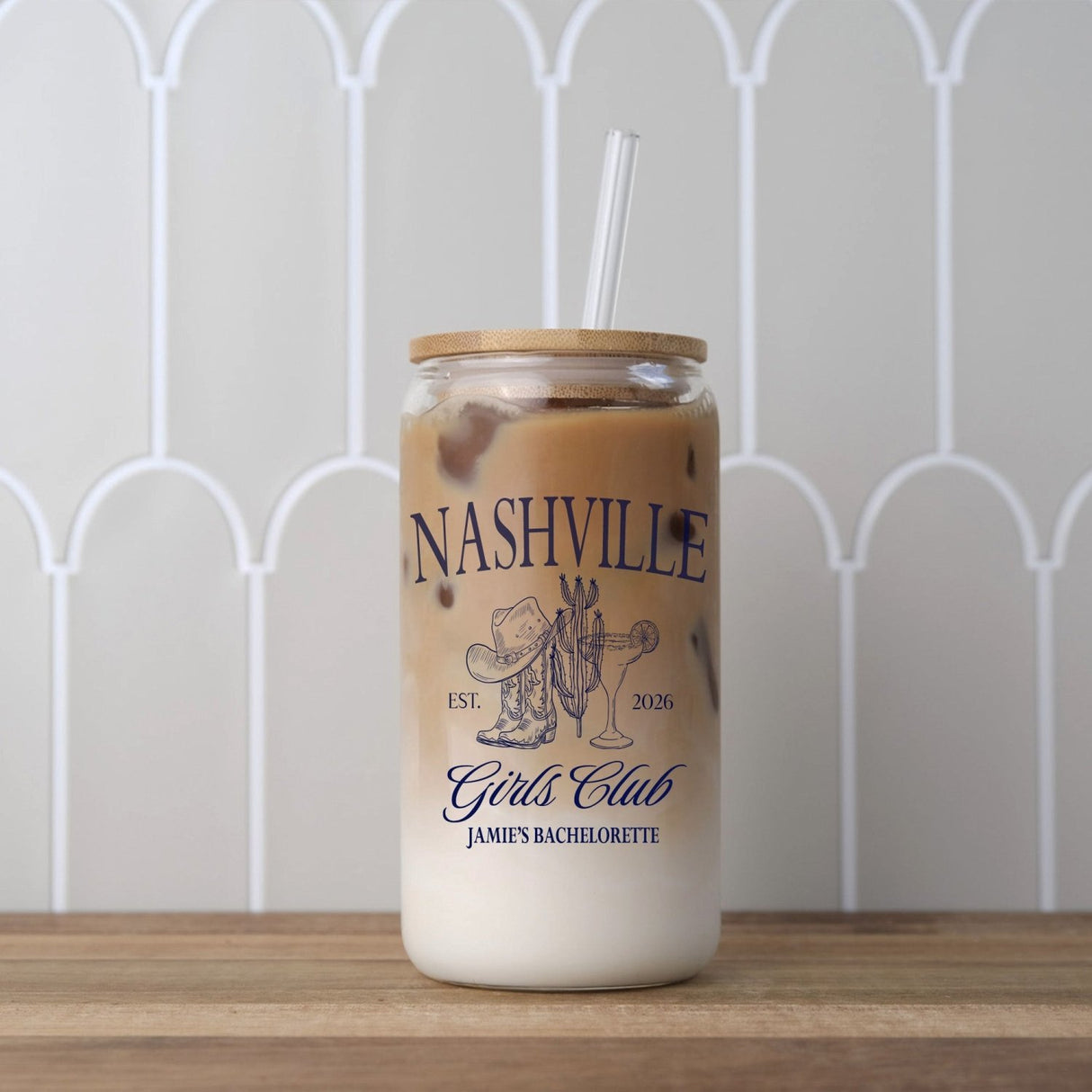 Custom bachelorette party tumblers with bridal titles, ideal for bridesmaid proposal boxes and wedding mornings.