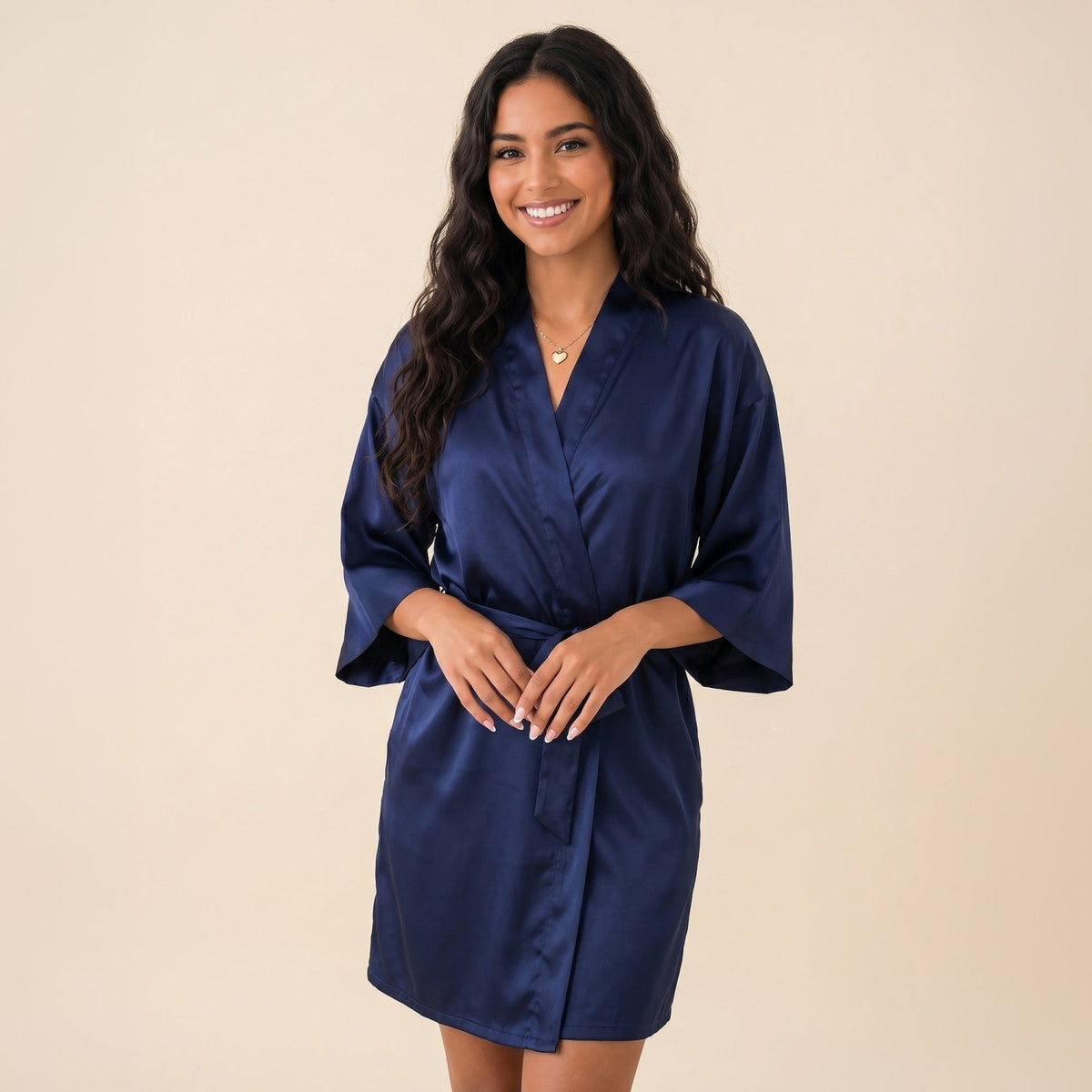 Womens Satin Robes, Sizes Small - 5XL - Gifts Are Blue