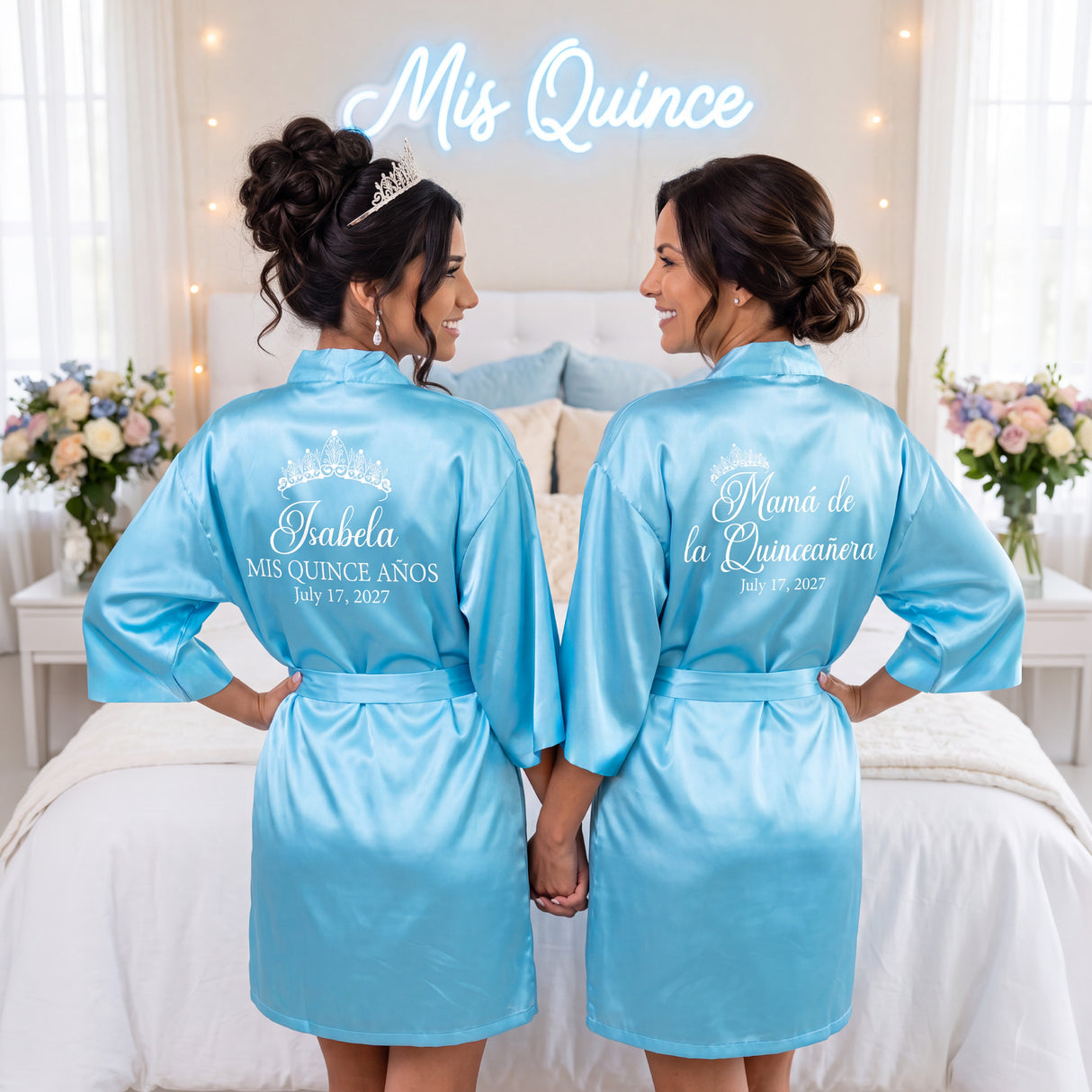Classic Princess Quince Robe Personalized, Quinceanera Gift