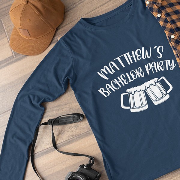 Bachelor Party Beer Shirt for Groom's Party - Gifts Are Blue