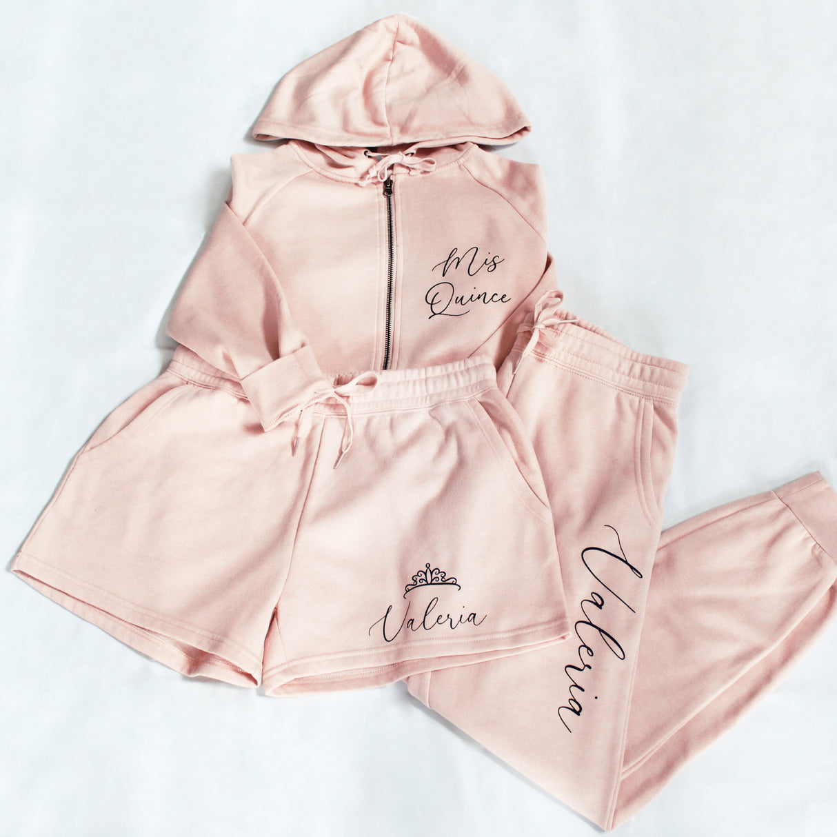 Mis 15 personalized set. Quinceanera two piece set.