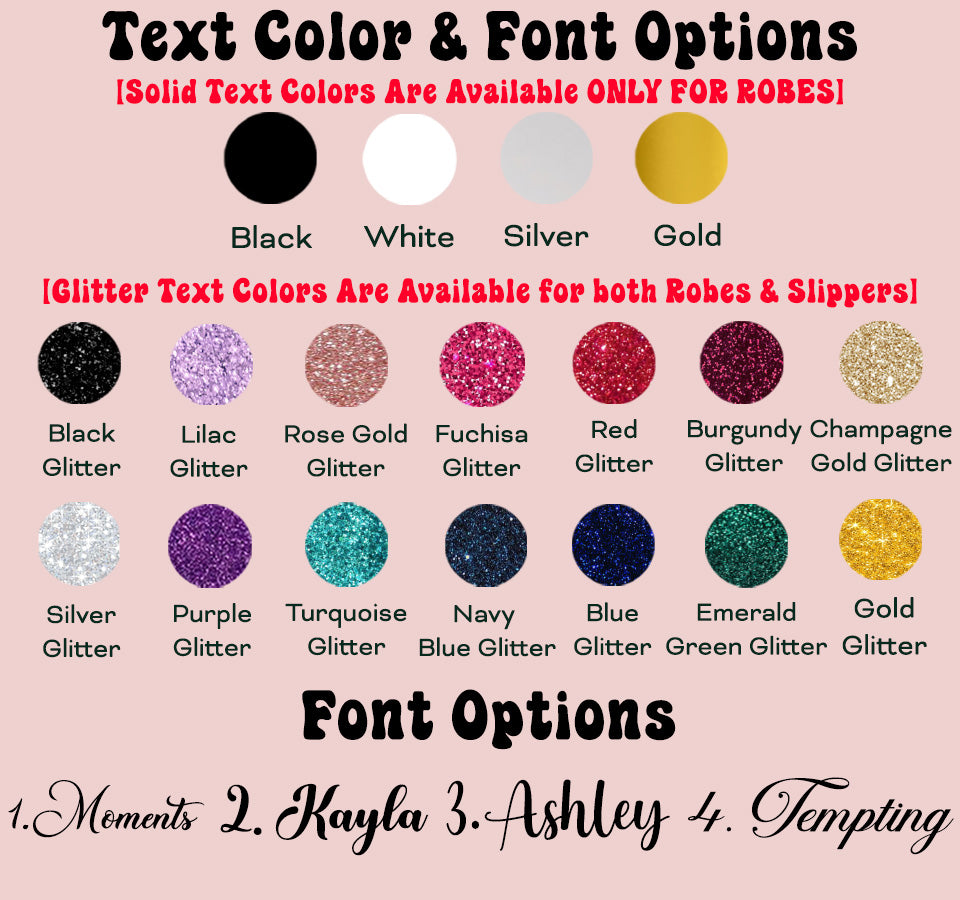 Personalized Womens Robe and Slipper Set for Birthdays, Anniversary & Weddings