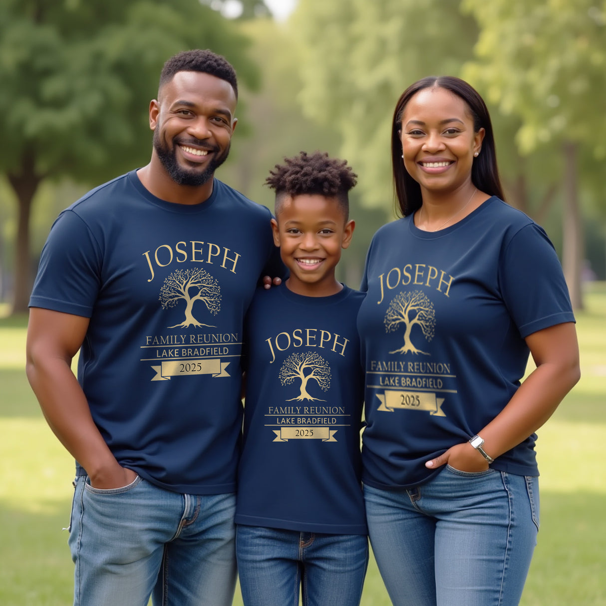 Custom matching family shirts for gatherings. Family reunion shirts for meetups and holiday events.