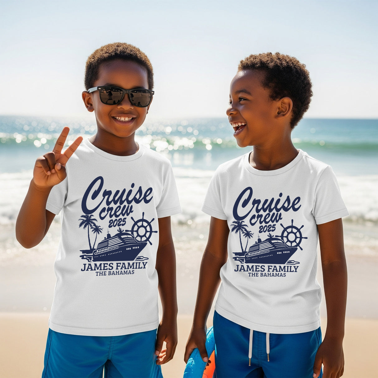 Custom family vacation shirts for cruises and beach getaways designed to keep your group coordinated in fun, stylish comfort.
