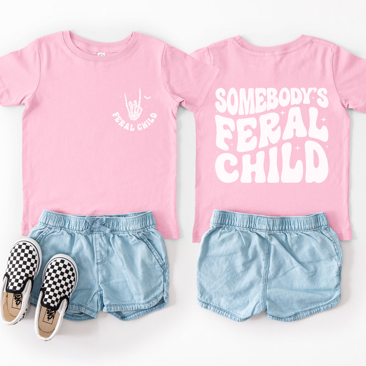 Somebody's Feral Child Shirt for Kids and Teens, Funny Halloween Shirts