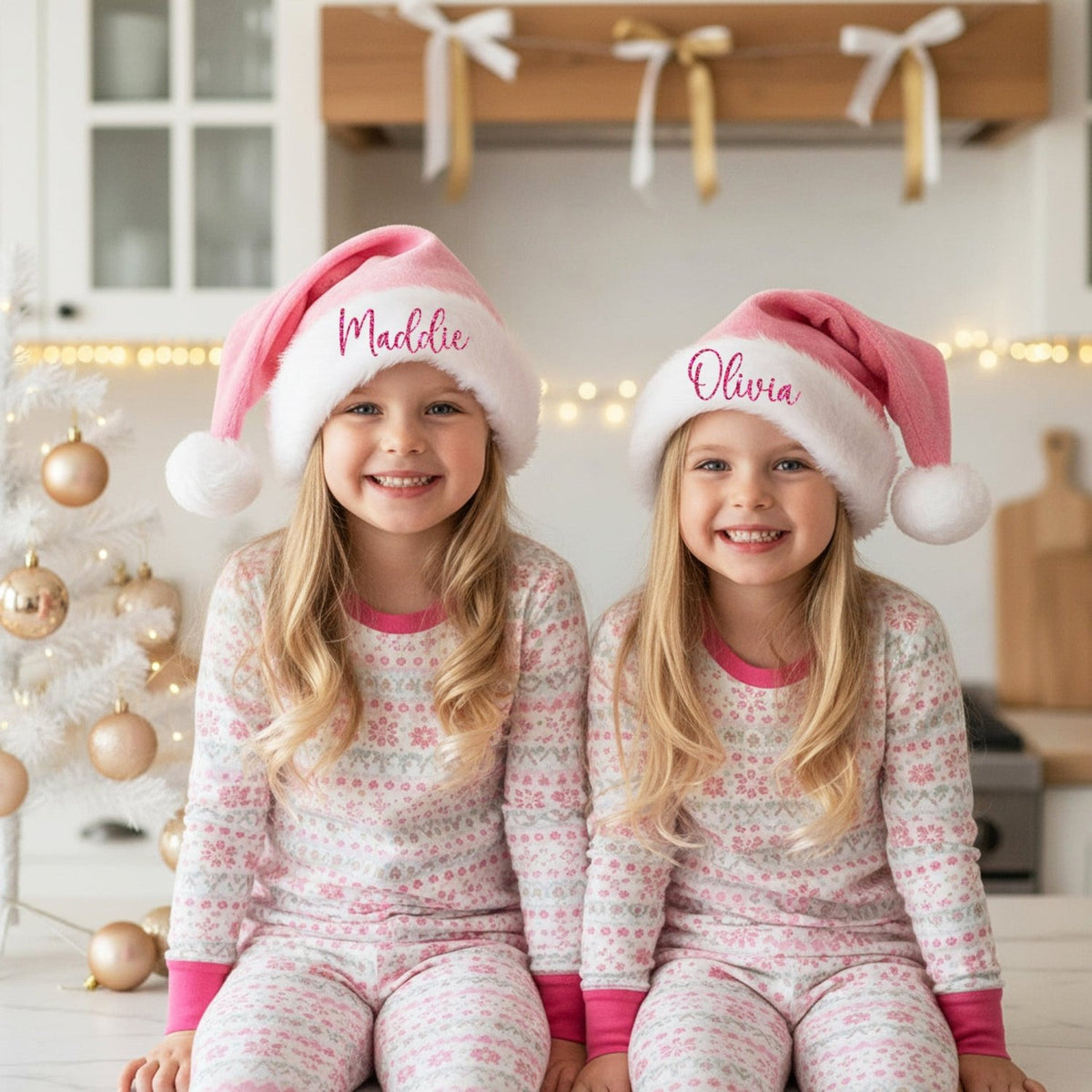 Personalized Santa Hats with Names for Family, Friends & Xmas Parties! - Gifts Are Blue
