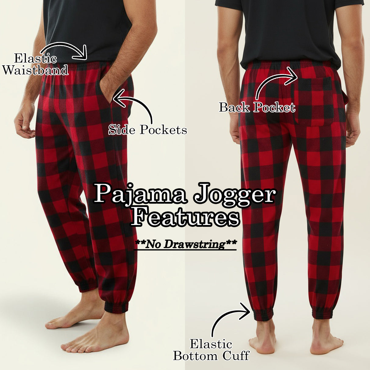 Reindeer Pajamas - Personalized Matching Family Christmas Pajama Set for Youth and Adults