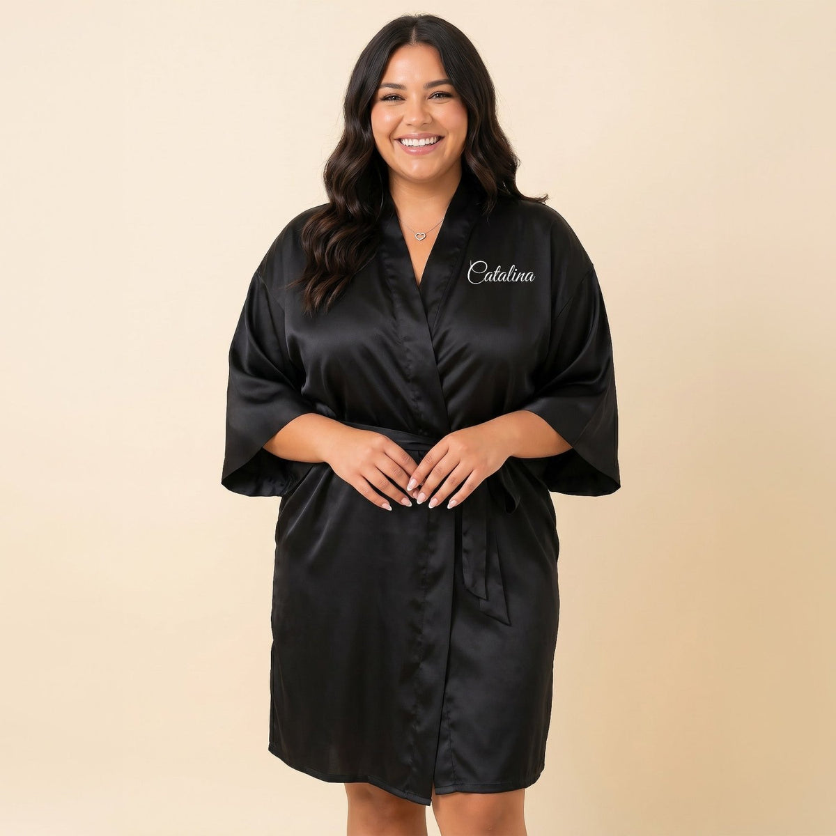 Personalized Black Robes for Women and Girls - Gifts Are Blue