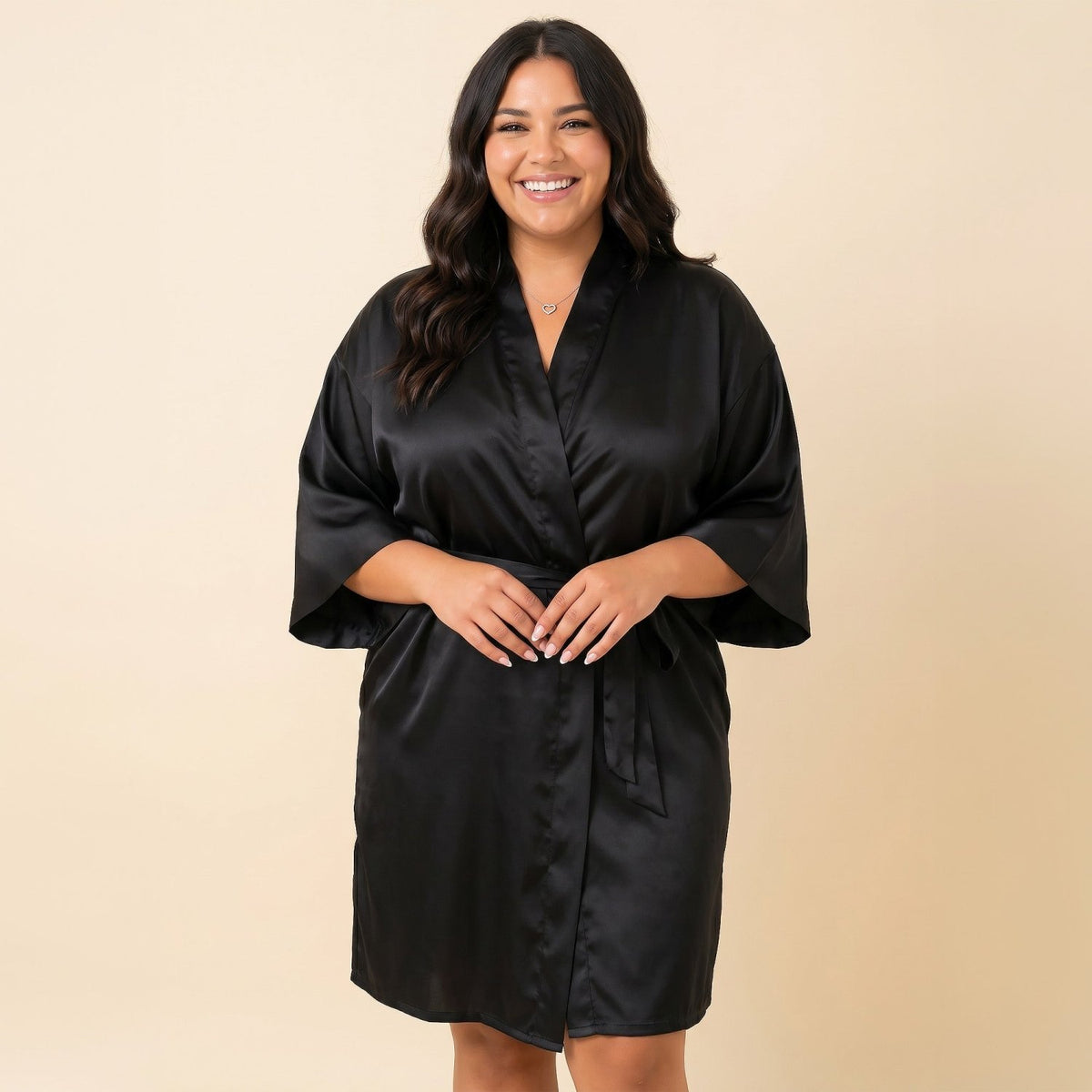 Womens Satin Robes, Sizes Small - 5XL - Gifts Are Blue
