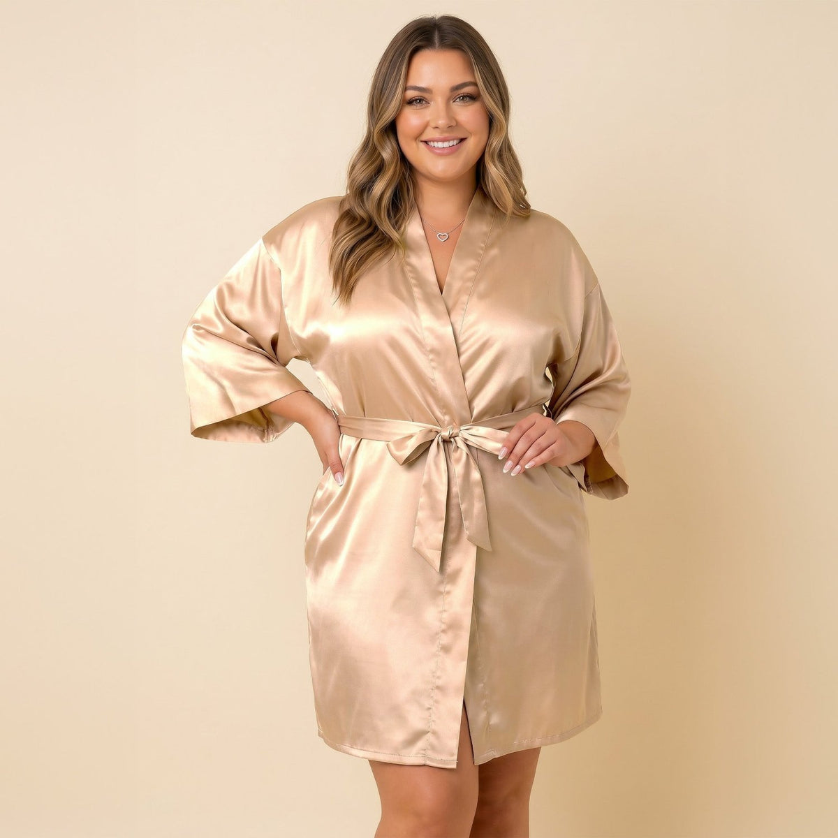 Womens Satin Robes, Sizes Small - 5XL - Gifts Are Blue