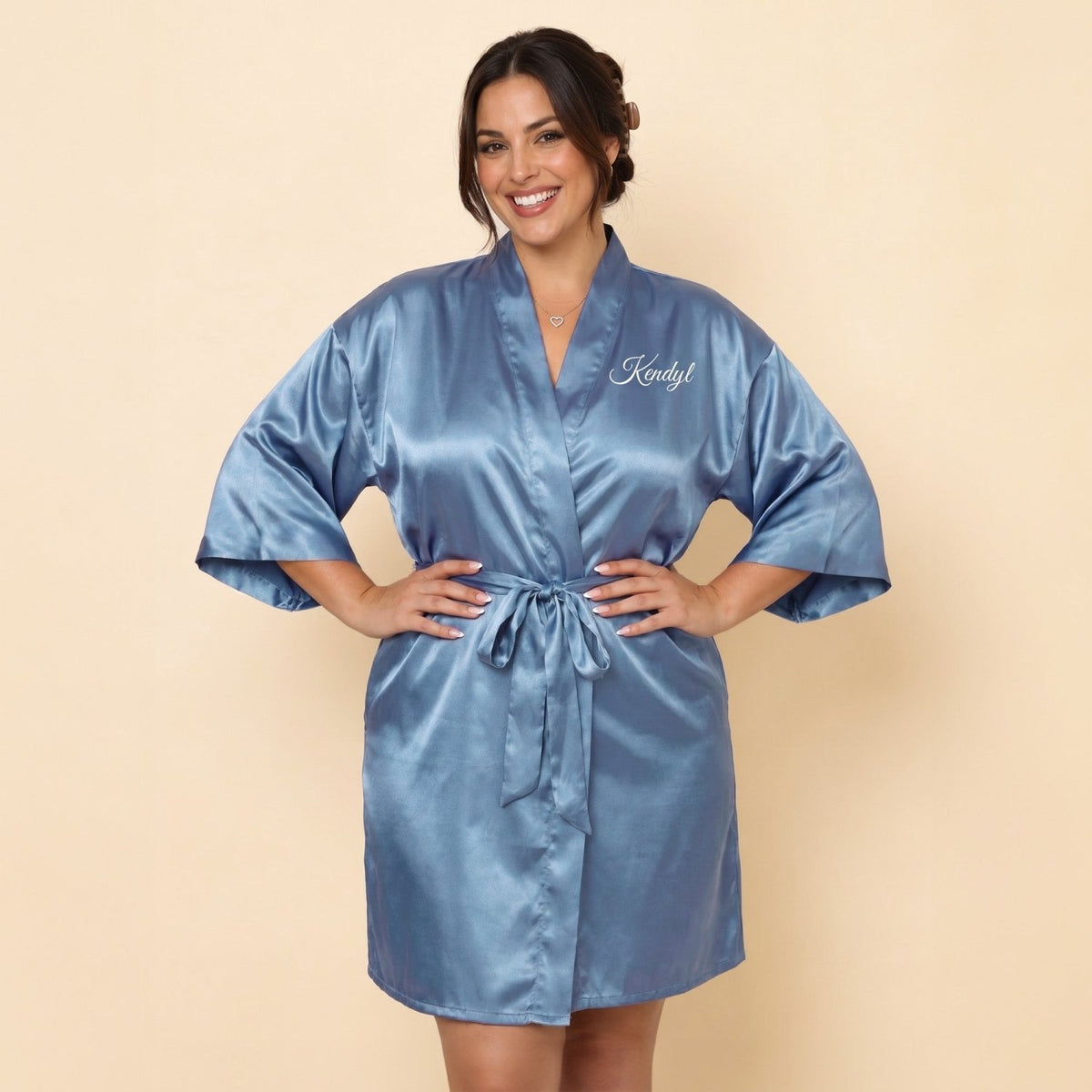 Personalized Dusty Blue Robes for Women and Girls - Gifts Are Blue