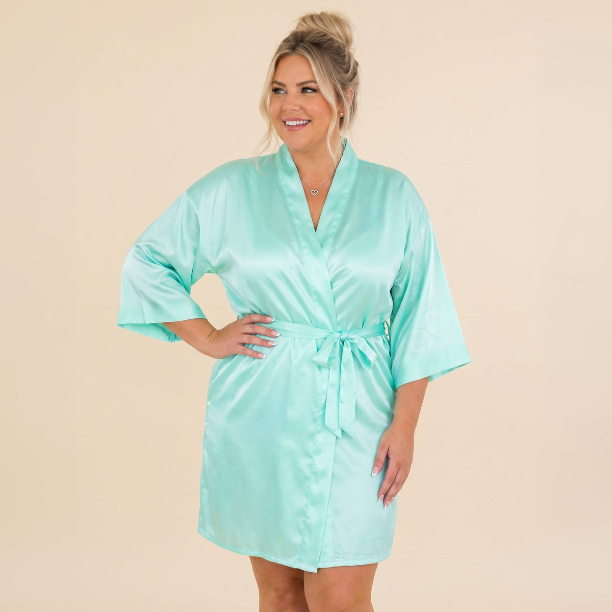 Womens Satin Robes, Sizes Small - 5XL