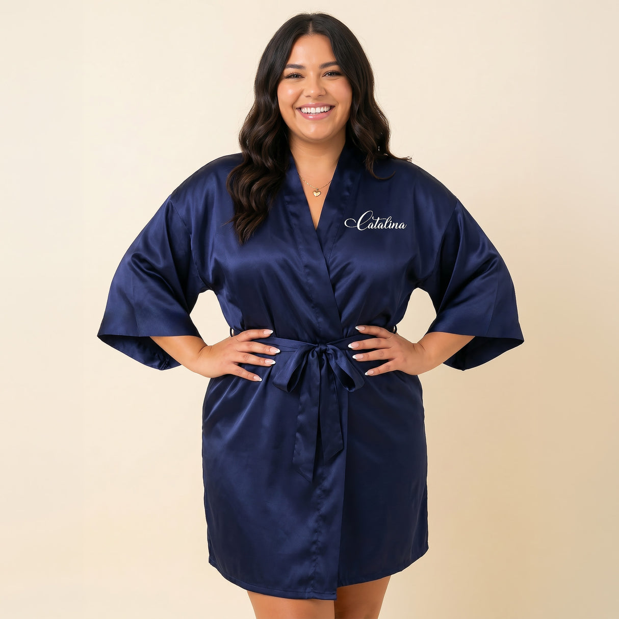 Personalized Navy Blue Robes for Women and Girls