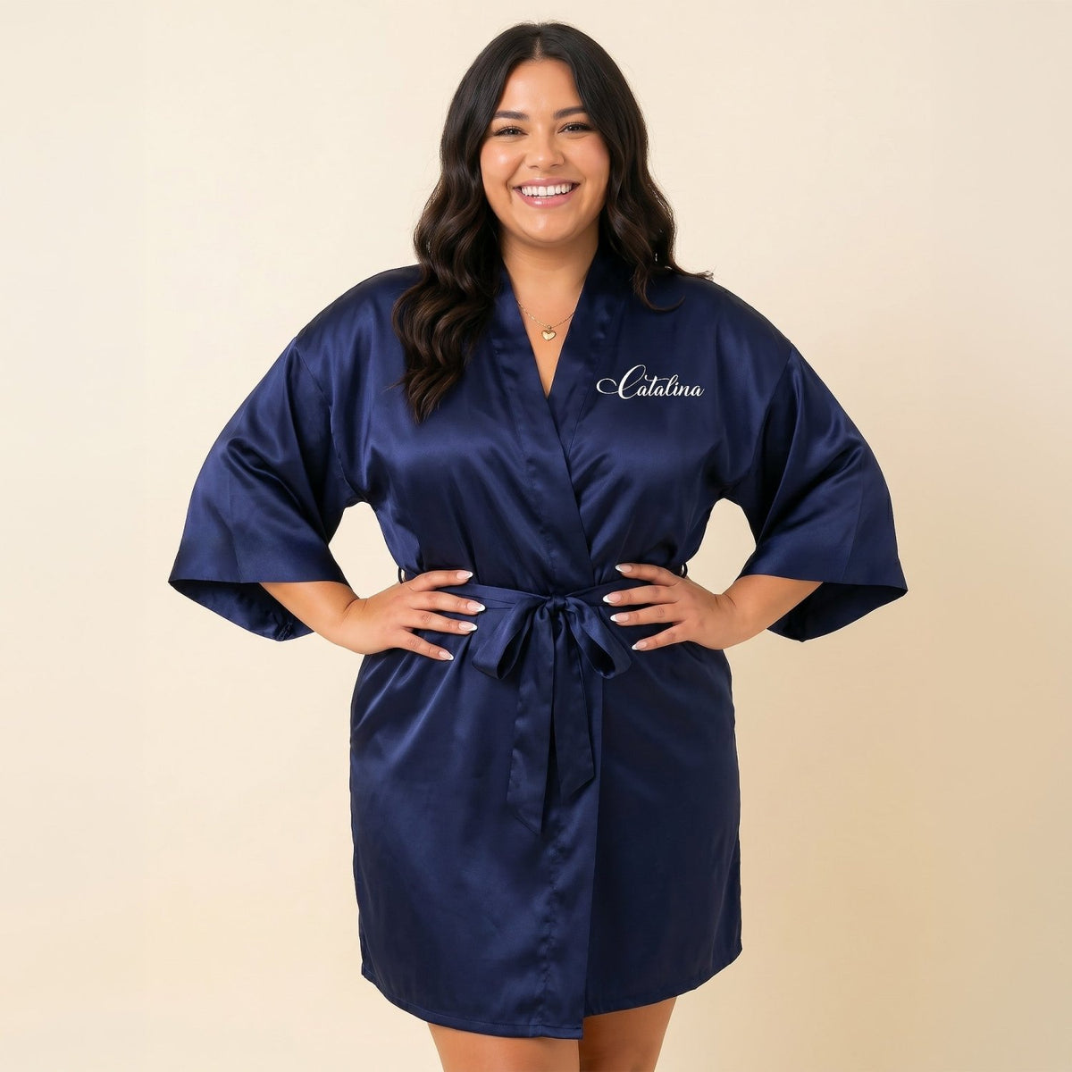 Personalized Navy Blue Robes for Women and Girls - Gifts Are Blue