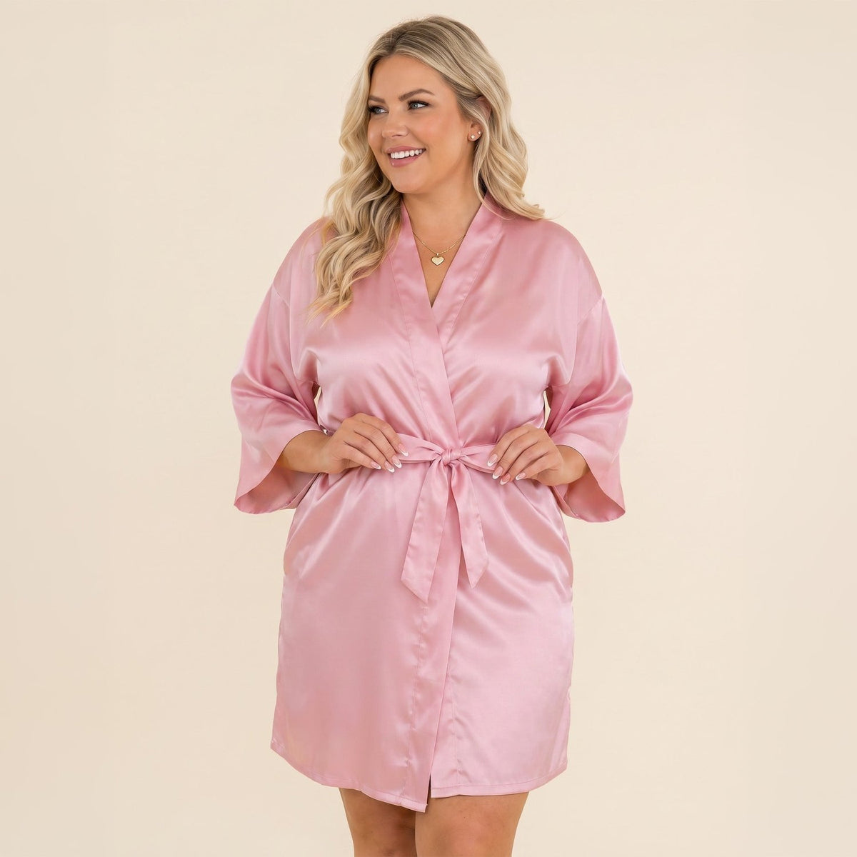 Womens Satin Robes, Sizes Small - 5XL - Gifts Are Blue