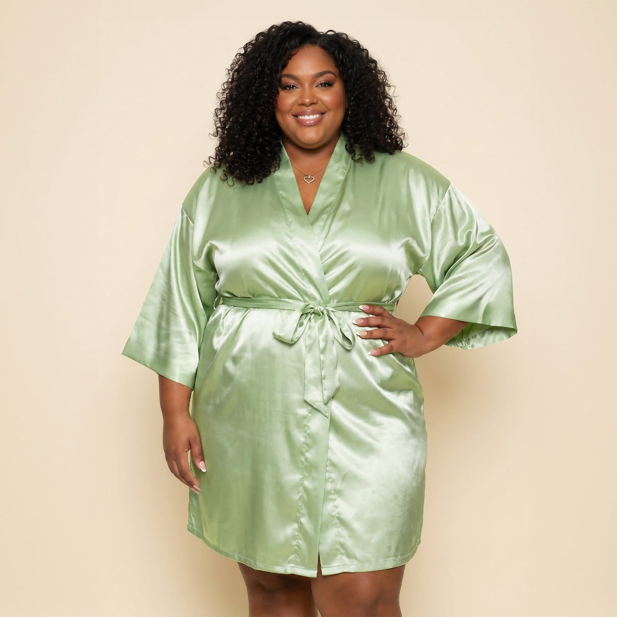 Womens Satin Robes, Sizes Small - 5XL - Gifts Are Blue
