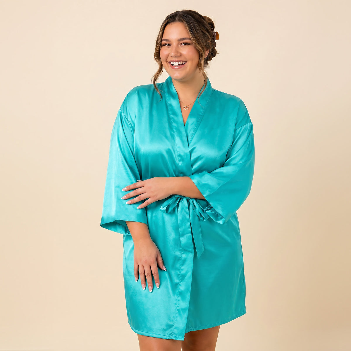 Womens Satin Robes, Sizes Small - 5XL
