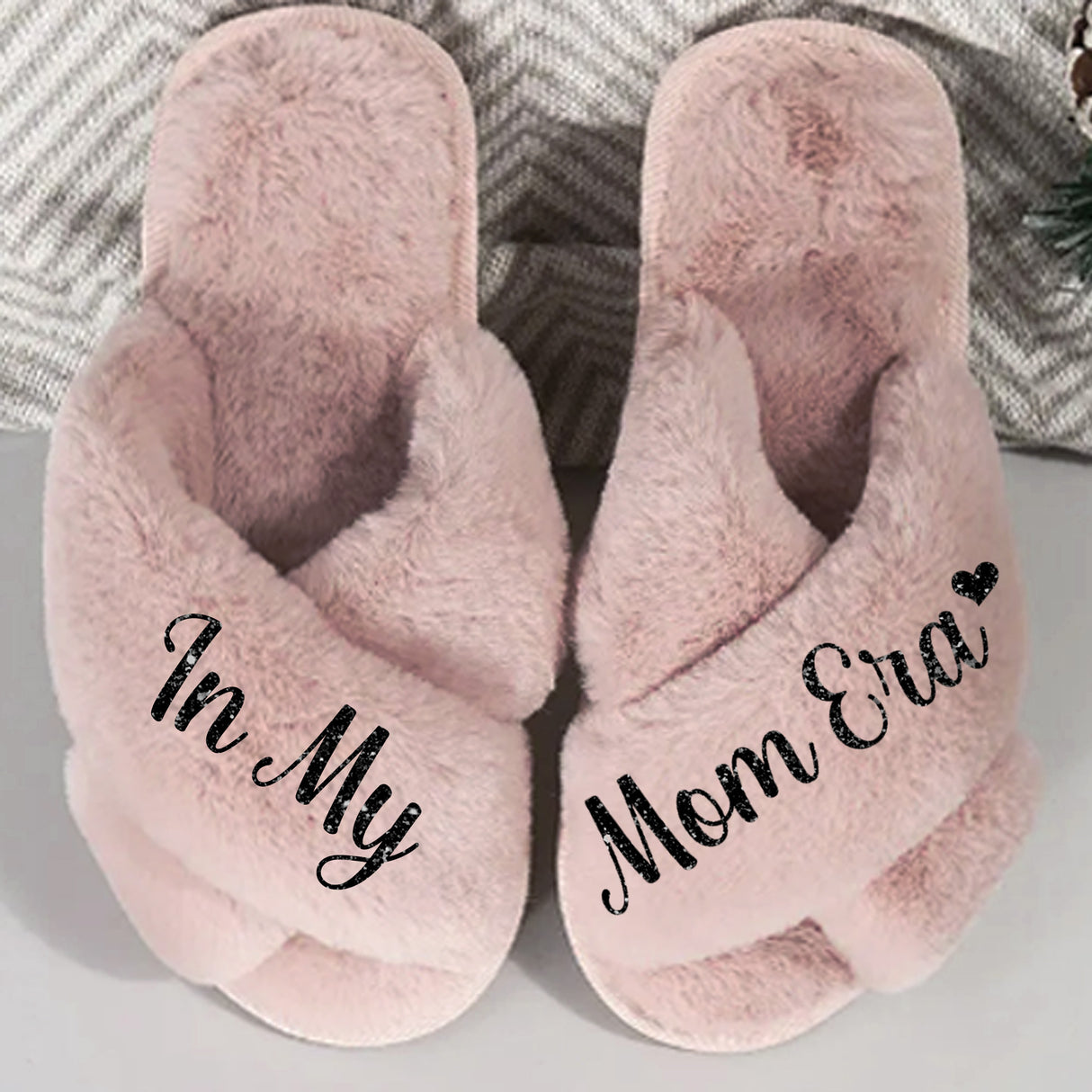 Stylish In My Mom Era Slippers for Women Cozy Footwear for Moms Who Deserve Comfort.