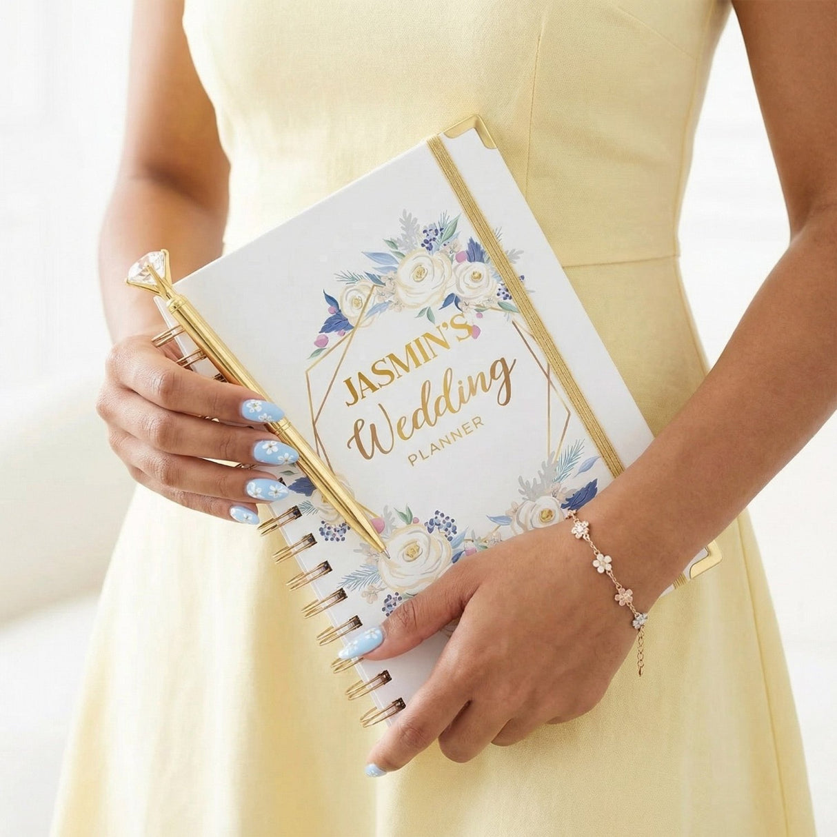 Petals & Promises Floral Engagement Gift Set for Bride - Gifts Are Blue