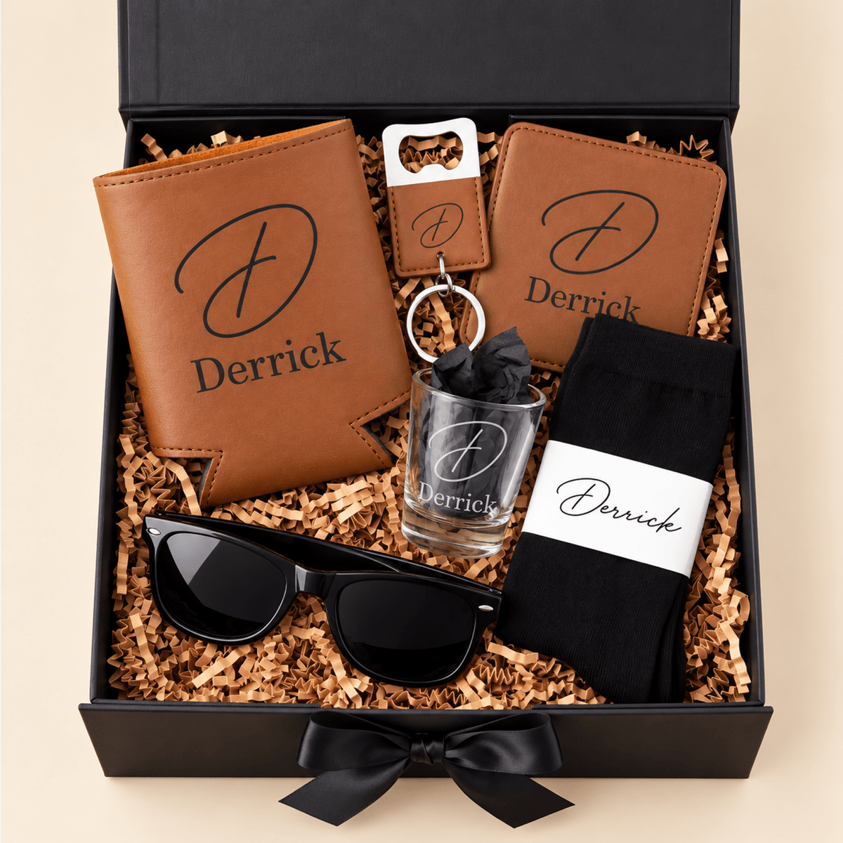 Standard Personalized Groomsmen Gift Box - Gifts Are Blue