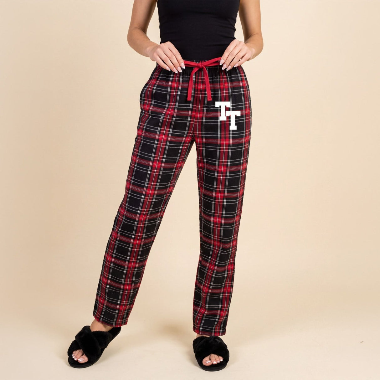 Custom College Pajama Pants for Women, Personalized PJ Pants for College Students - Gifts Are Blue