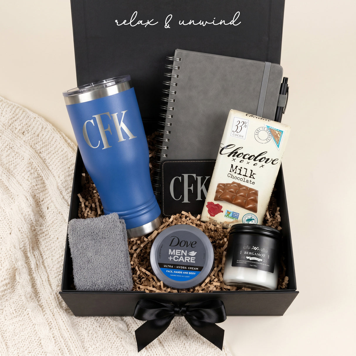 Relax & Recharge Gift Box for Men - the Essentials Edition
