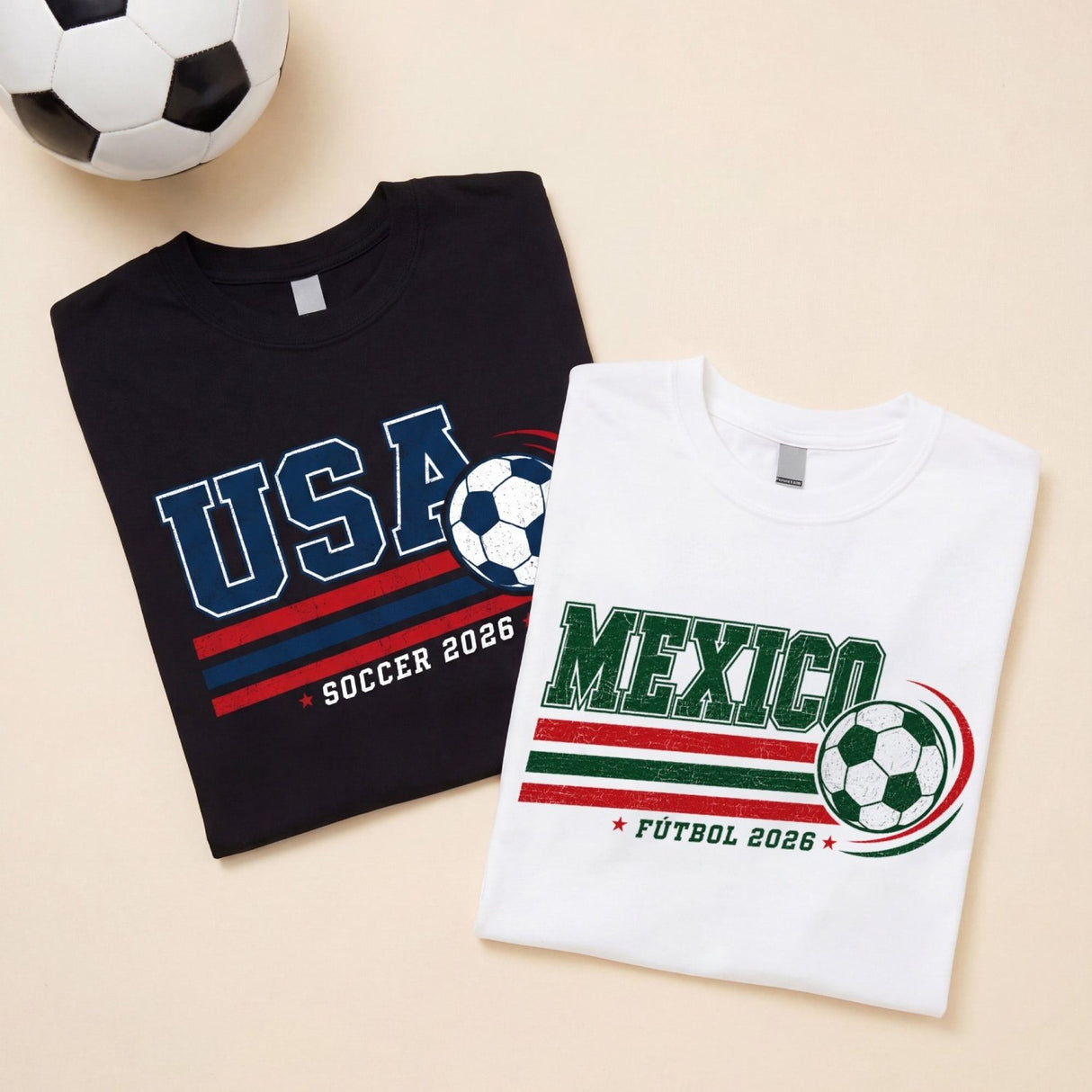 Retro Stripes Soccer Tournament 2026 Shirts for Women, Men & Kids - Gifts Are Blue