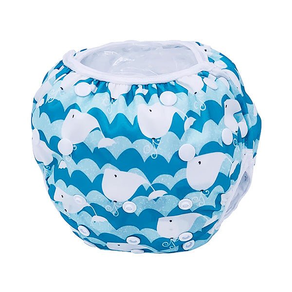 Leakproof Washable Reusable Swim Diapers For Kids 0 to 2 Years - Gifts Are Blue