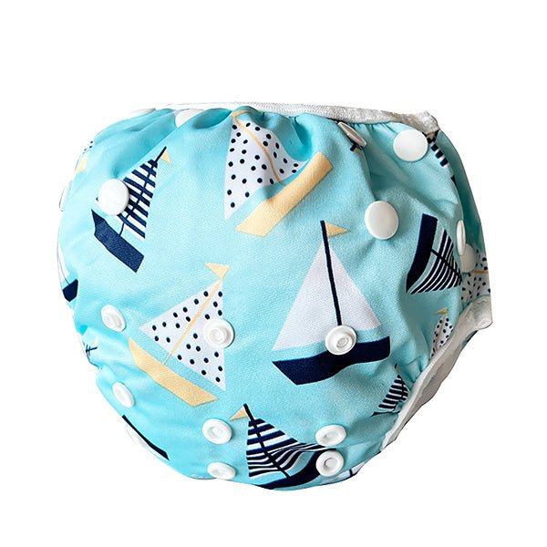 Leakproof Washable Reusable Swim Diapers For Kids 0 to 2 Years - Gifts Are Blue
