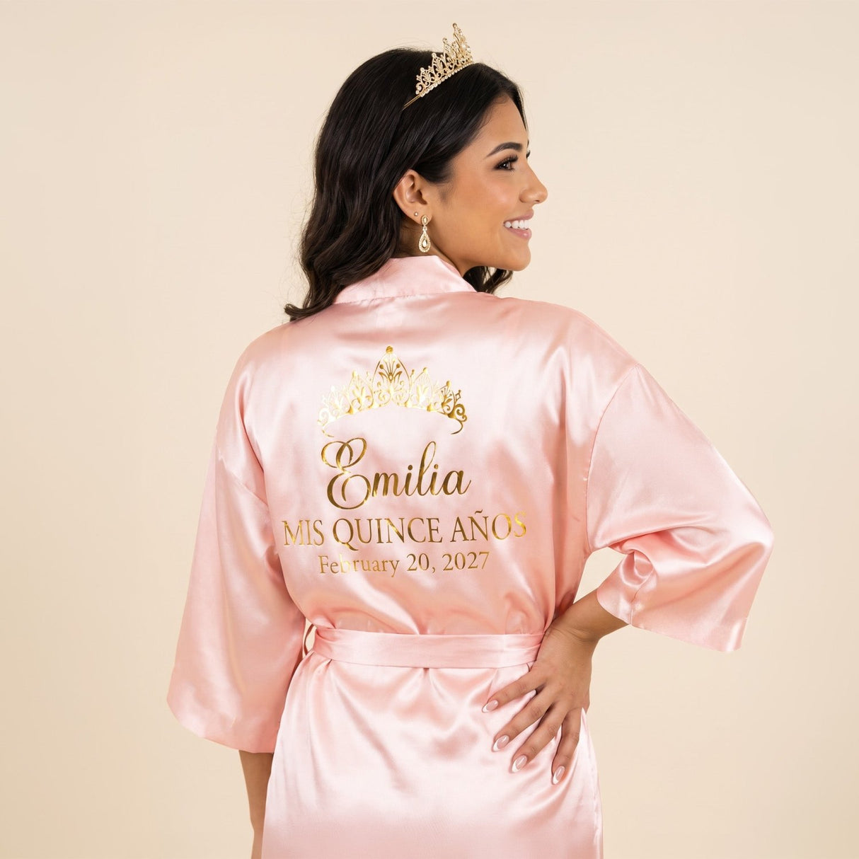 Classic Princess Quinceanera Robe Personalized, Quince Gift - Gifts Are Blue