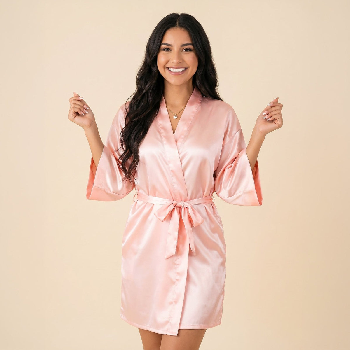 Womens Satin Robes, Sizes Small - 5XL - Gifts Are Blue