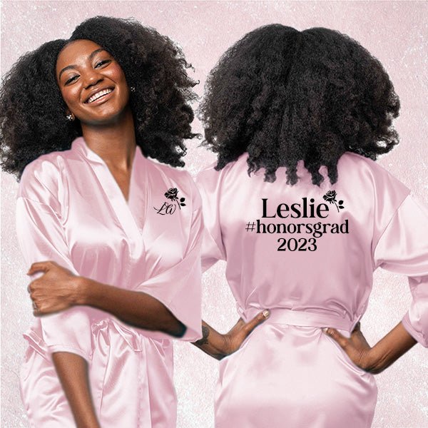 Rosie Template Personalized Getting Ready Robes for Women and Girls - Gifts Are Blue