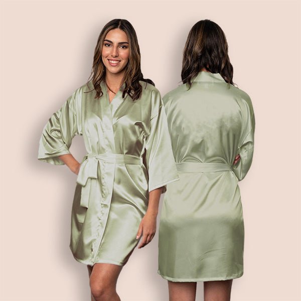 Infinity Template Personalized Getting Ready Robes for Women and Girls - Gifts Are Blue