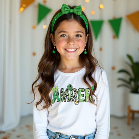 Adorable festive St patricks day shirts for kids.