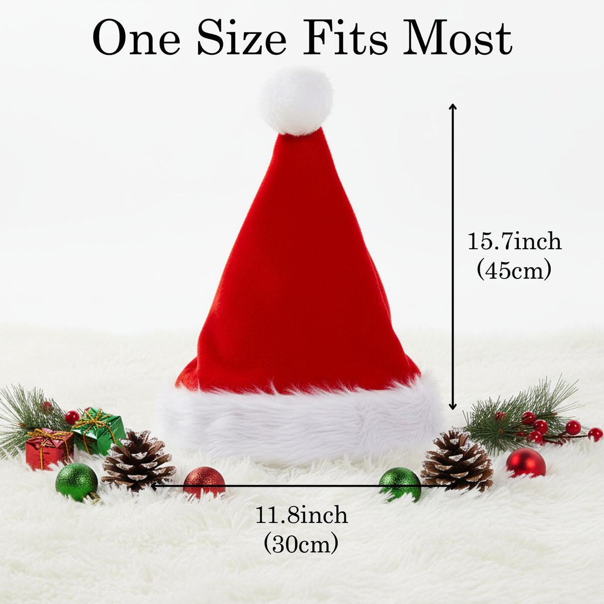 Personalized Santa Hats with Names for Family, Friends & Xmas Parties!